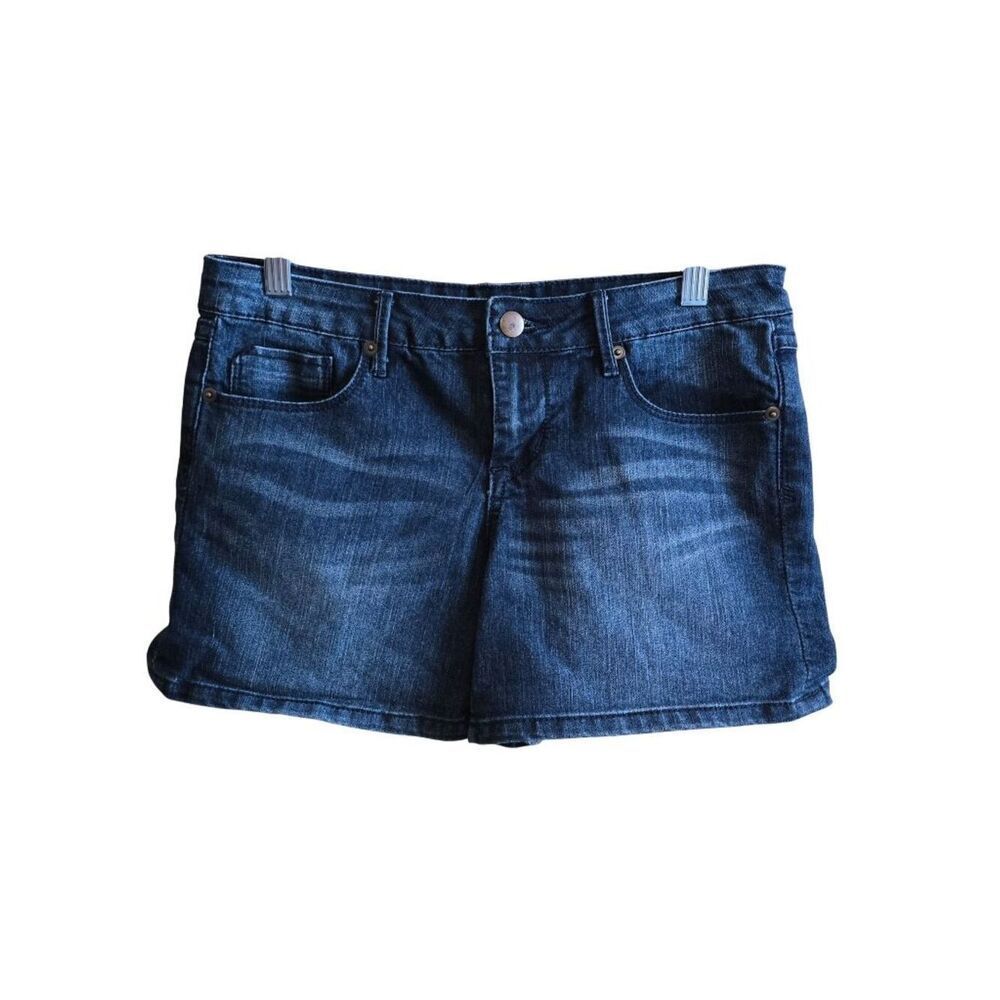 Forever 21 Womens Blue Denim Shorts Size 26 Stretch Waist Casual